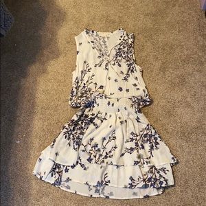 Lovestitch dress, smocked waist, 2 tier skirt.